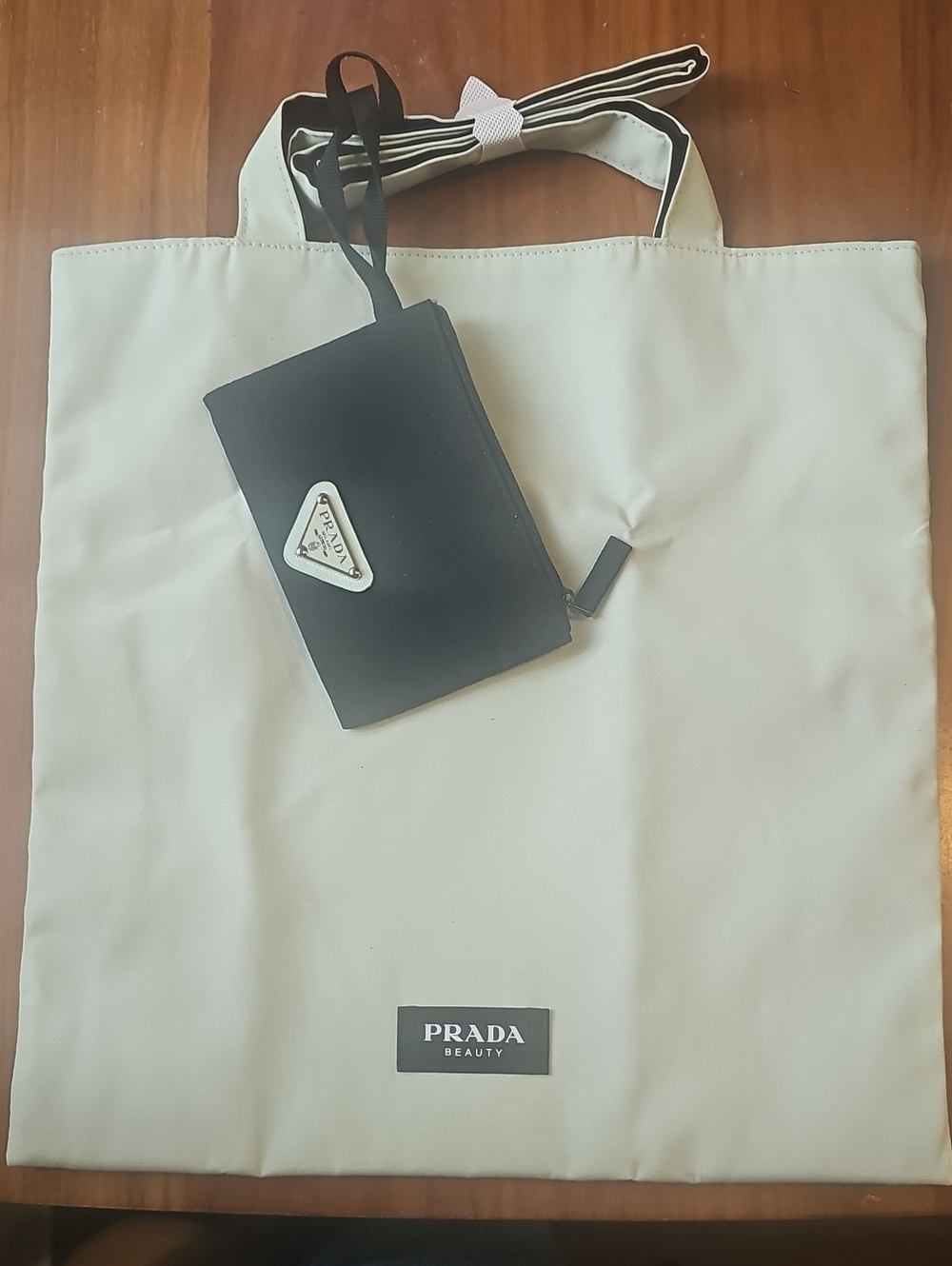 Prada Mint Green Tote with Upgraded Mini Pouch